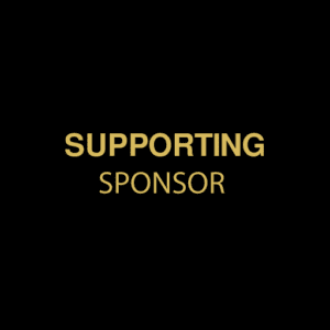 Supporting sponsor logo with black background