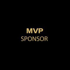 Gold text on black, "MVP Sponsor"